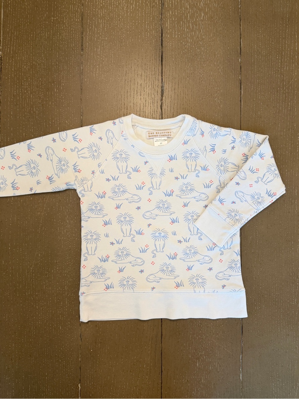 Beaufort Bonnet Company Girls’ Cassidy Comfy Crewneck White Sweater • Size 3T